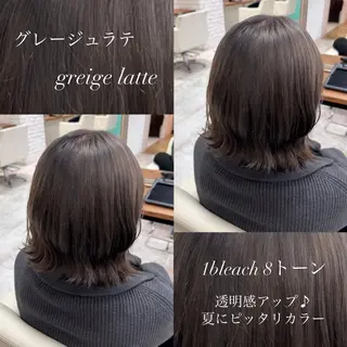 ミディアム カラー 韓国ヘア🧸髪質改善 🧸きくちみさきのヘアスタイル