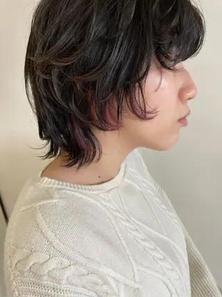 ミディアム カラー ヤマモト マイのヘアスタイル