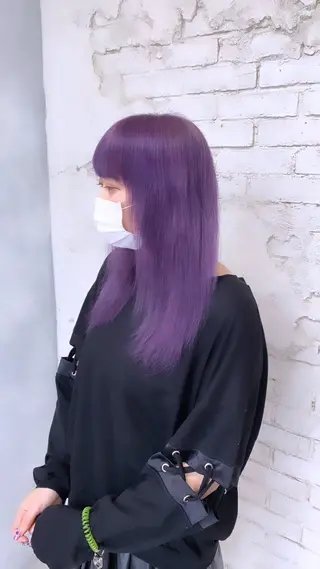 セミロング 派手髪支持率No1 Eisukeのヘアスタイル