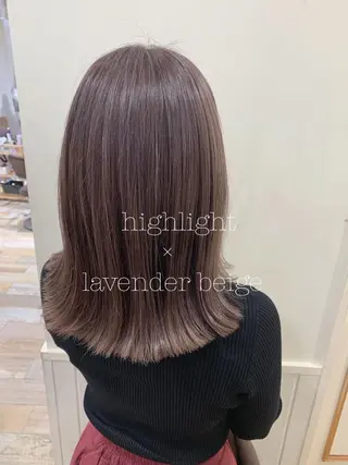 ミディアム カラー ぱつっとボブ/ 小野あかねのその他イメージ