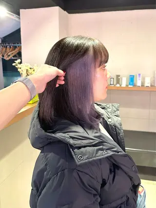 ミディアム カラー 🐺ウルフオタク🐺 ハイトーン/moeのヘアスタイル