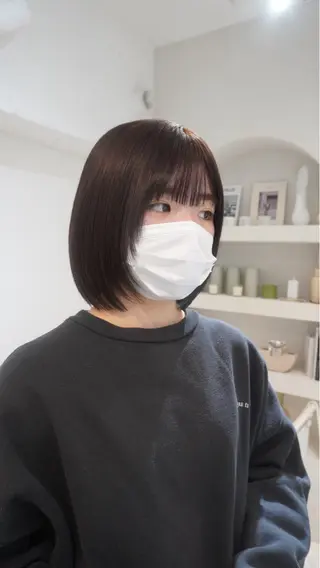 ショート 透明感グレージュ カラー大夢🫧のヘアスタイル
