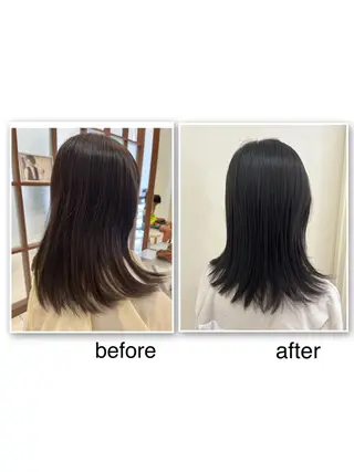 セミロング ツヅキ マスミのヘアスタイル