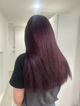 ロング カラー 愛結 暖色カラー🎀🩰のヘアスタイル