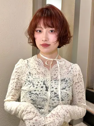 カラー 岡田 遥希のヘアスタイル