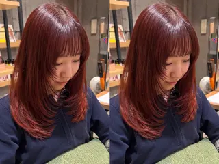 ロング カラー ヘアアレンジ 艶モテヘア 🎀himari🎀のヘアスタイル