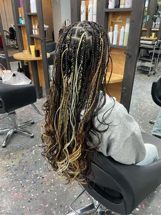 ロング ヘアアレンジ Lehua   (レフア)所属・MEI/ブレイズ/ コーンロウ/茅ヶ崎のヘアスタイル