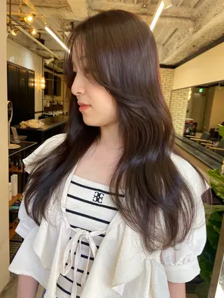 ロング カラー 地毛風艶カラー🌿 喜多夏海のヘアスタイル