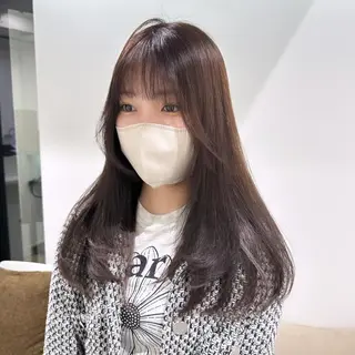 ロング カラー 縮毛矯正/ネイル 🌻ひまわり🌻のヘアスタイル