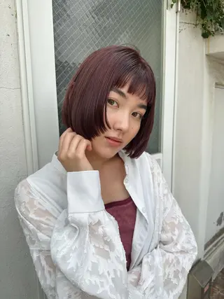 カラー 岡田 知佳のヘアスタイル