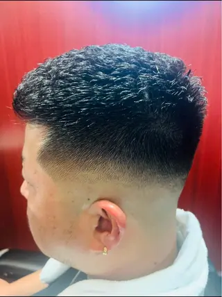 ショート パーマ ヒロ銀座バーバーショップ秋葉原店所属・堀 真人のヘアスタイル