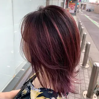 ミディアム SAEKI【ior 】北千住店ブリーチのヘアスタイル