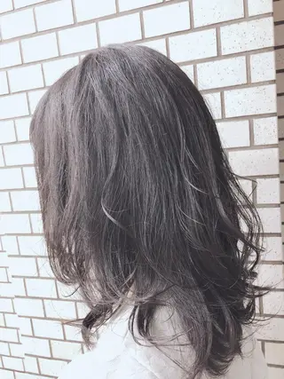 ミディアム hair &eye LAWE.店長のヘアスタイル