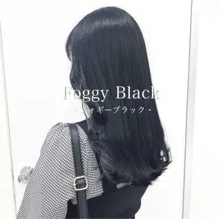 ロング カラー ヘアアレンジ 🦋重くない暗髪🦋 Hana🦋のヘアスタイル