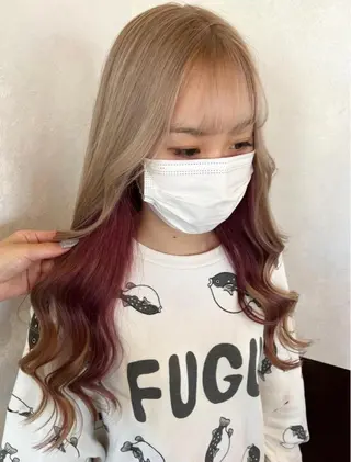 カラー nehus nagaoka所属・🖤複雑履歴ブリーチ Mizuki 🖤のヘアスタイル