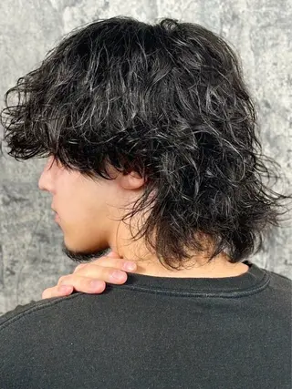 ロング パーマ ヘアアレンジ メンズ ⚡️メンズ特化⚡️ 倉林 隼大のヘアスタイル