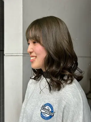 ミディアム カラー 横浜カラー/パーマ/ SAKI💫のヘアスタイル