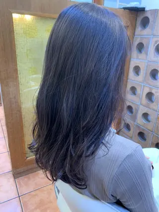 ロング カラー メンズパーマNo.1 🔥松嶋雄大のヘアスタイル