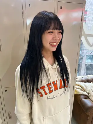 ロング 💥ウルフカット デザインあんな💥のヘアスタイル