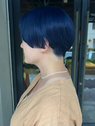 ショート カラー sava所属・🌈ケアブリーチ🌈 おぐまなつきのヘアスタイル