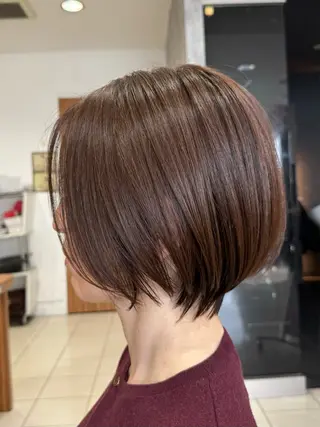 ショート 髪質改善×白髪ぼかし 美容師✂️武澤龍賀のヘアスタイル