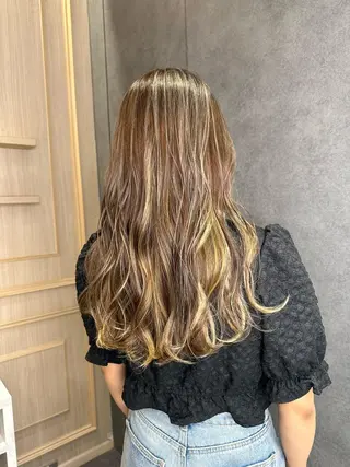 ロング カラー 巻ける縮毛矯正/艶 カラーchika🩵のヘアスタイル