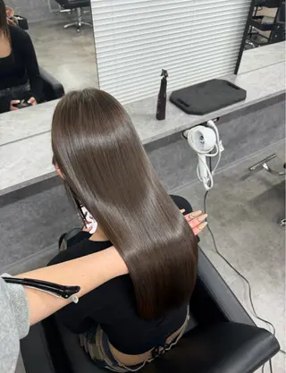 ロング 韓国風カラー/艶髪 🇰🇷💎✨ミズキのヘアスタイル
