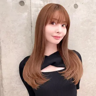 ロング カラー 韓国ヘア🇰🇷 レイヤー/芝春樹のヘアスタイル