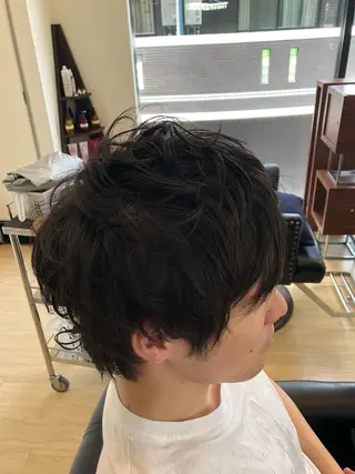 パーマ メンズ 足立 小百合のヘアスタイル