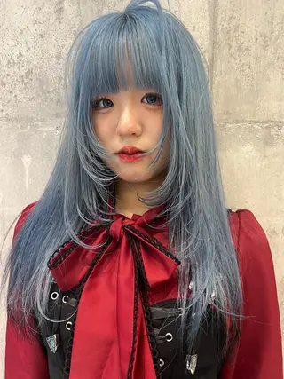 ロング カラー ハイトーンレイヤー 🦋🌷Shuriのヘアスタイル