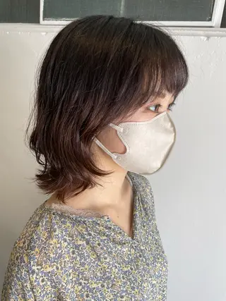 ミディアム ボブ/髪質改善/ soiナカジママドリのヘアスタイル