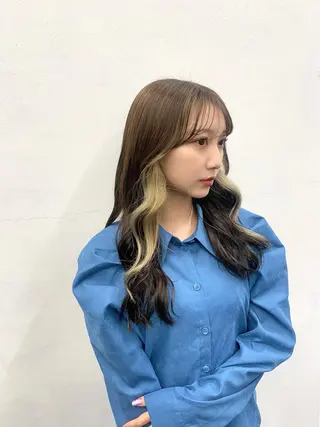 ロング カラー 🎀ツヤ髪韓国網紅 ヘアミカ🎀のヘアスタイル