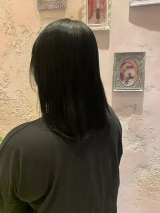 セミロング カラー 川井麻由🎀アイドル 量産🎀ピンクカラーのヘアスタイル