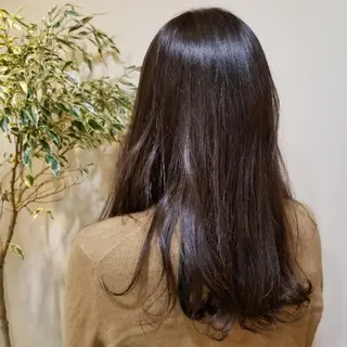 ロング カラー salowin渋谷kitaya park前所属・RIKA韓国ヘア/く びれヘア/上品カラーのヘアスタイル
