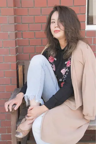 セミロング ママ美容師 ＊ヒマワリのヘアスタイル