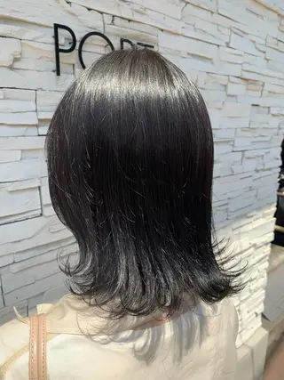 ミディアム カラー ゆうき あすかのヘアスタイル