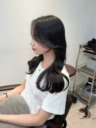 カラー ヘアアレンジ 似合わせ顔まわり カット🤍森尾真由美のヘアスタイル
