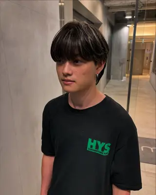 カラー メンズ 内山 湧勝/ショート パーマ特化美容師のヘアスタイル