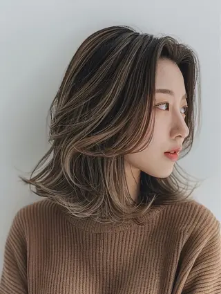 ミディアム 銀座/レイヤー 🌷nonoka🌷のヘアスタイル