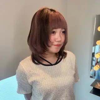 セミロング カラー ASCH八事店所属・ushimaru sakiのヘアスタイル