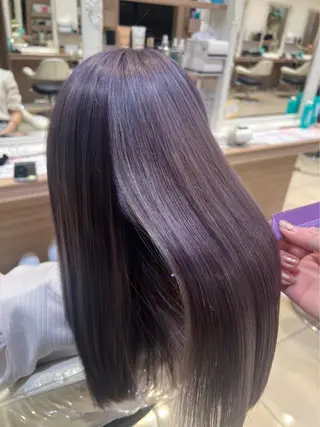 ロング カラー SVTオタク美容師 ねねのヘアスタイル