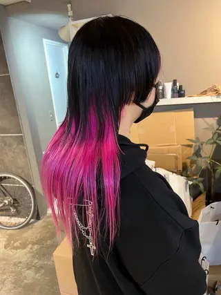 ロング カラー daiki 原宿のヘアスタイル