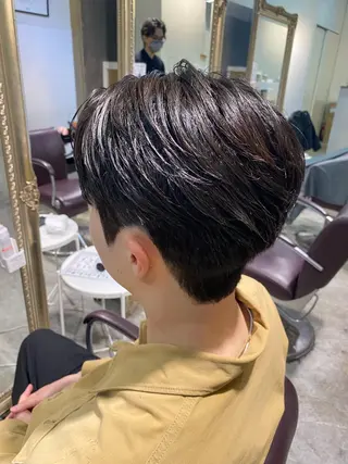 パーマ メンズ パーマ特化/フェザー パーマシャドウ/真生のヘアスタイル