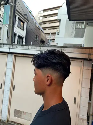 ショート パーマ メンズ FM【エフエム】HAVANA所属・💈圧倒的メンズ特化 明大前美容師💈のヘアスタイル