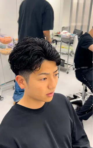 パーマ メンズ メンズ専門/パーマ 特化/栄/北出瑞貴のヘアスタイル