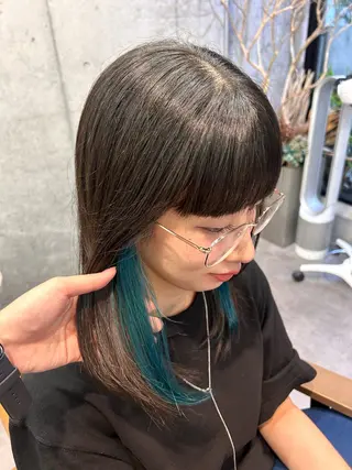 カラー 💙clam. /hana🦖のヘアスタイル