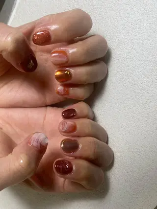 ネイル ニュアンス / 鉱物 natsukiのネイルデザイン
