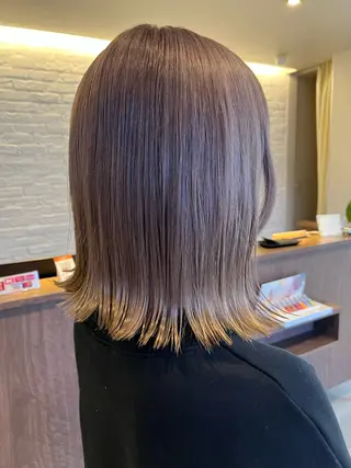 ミディアム カラー ブリーチ⏳艶カラー Natsukiのヘアスタイル