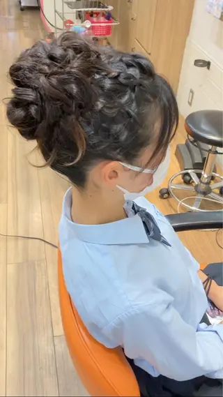 セミロング ヘアアレンジ okuda yuukiのヘアスタイル