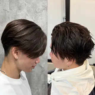 ショート パーマ メンズ カルマ・ニュアンス パーマ　須田龍世のヘアスタイル